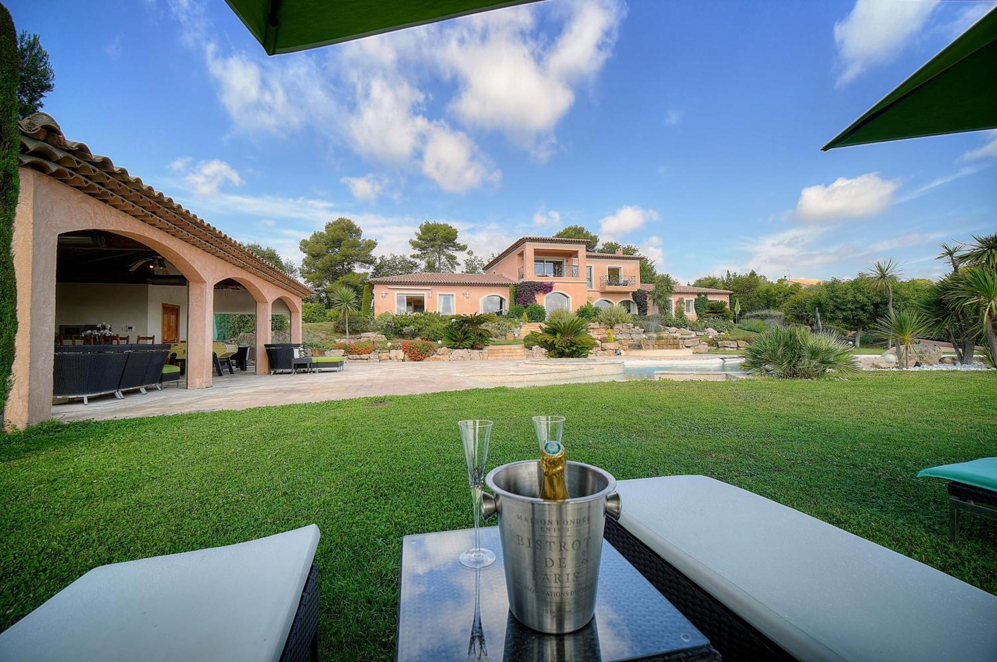 "Au Havre De Paix" 5 Etoiles Prestige Jacuzzi, Hammam, Sauna, Piscine Chauffee Mougins Cannes Grasse Eksteriør bilde