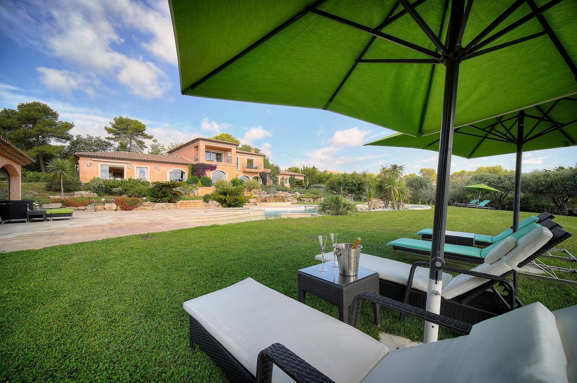 "Au Havre De Paix" 5 Etoiles Prestige Jacuzzi, Hammam, Sauna, Piscine Chauffee Mougins Cannes Grasse Eksteriør bilde